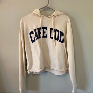 Pale Yellow Cropped Cape Cod Hoodie